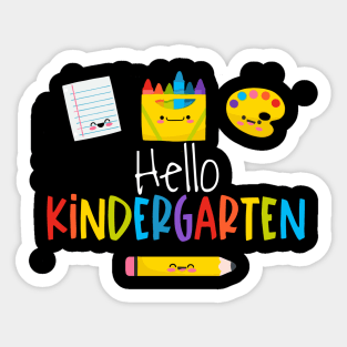 Hello Kindergarten,first day of school,Hello Kindergarten Back to School Sticker